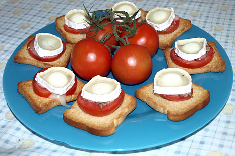 image from Tosta de Chévre e Tomate